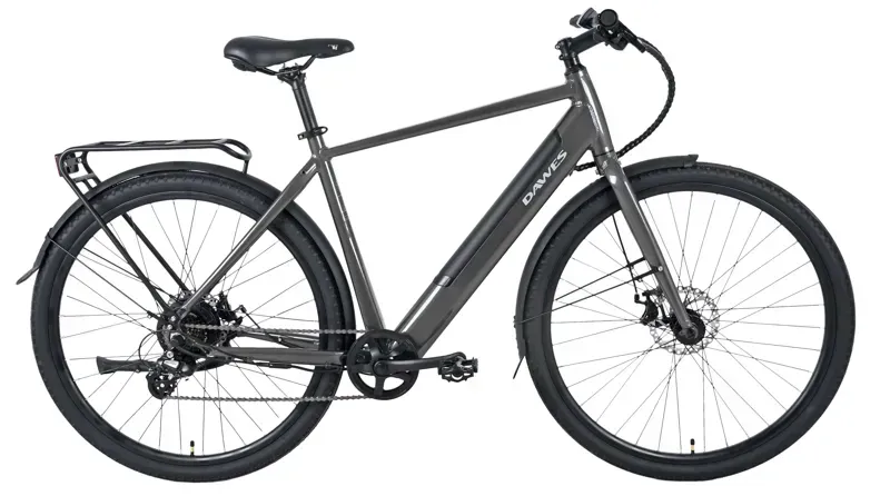 Dawes Scenic Crossbar Electric Hybrid Bike In Dark Grey