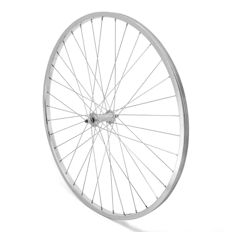 Wheels 27x1-1/4-inch Single Wall Nutted Front Wheel in Silver