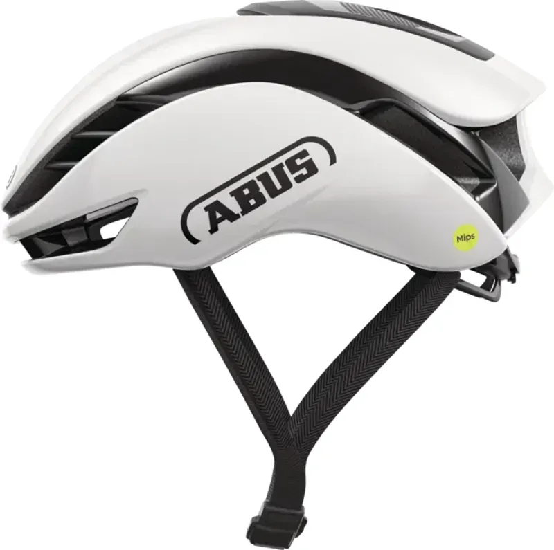 ABUS GameChanger 2.0 MIPS Road Aero Elite Helmet In Shiny Made In Italy WHITE 5