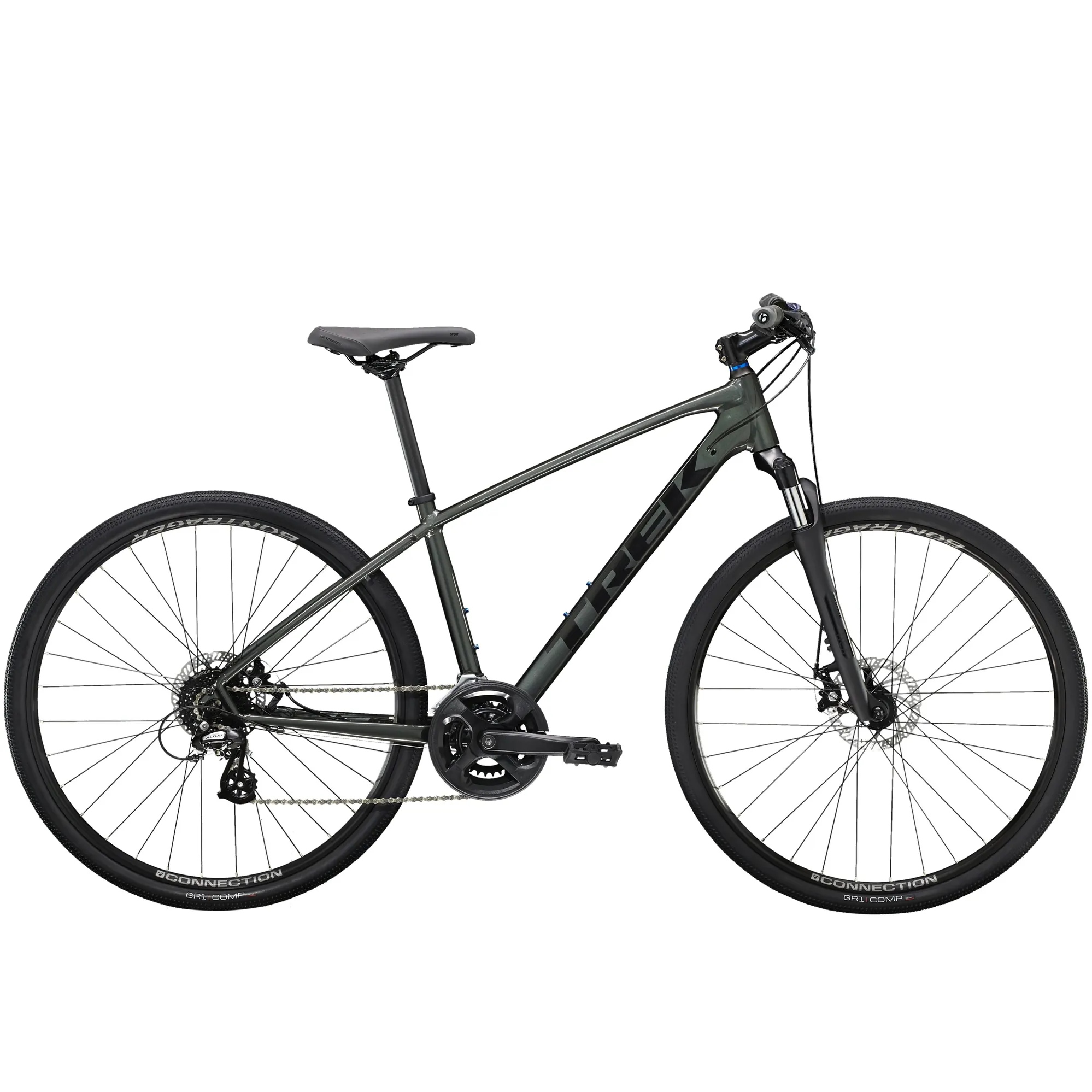 2022 Trek Dual Sport 1 Hybrid Bike in Lithium Grey 2022 Trek Dual Sport 1 Hybrid Bike in Lithium Grey