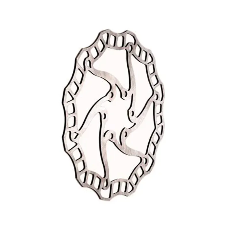 Ashima Airotor 140/160mm 6-bolt Steel Brake Rotor in Silver