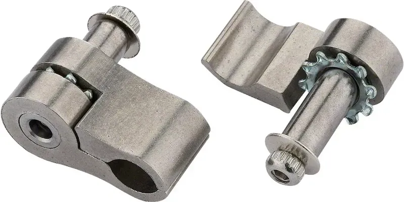 Jagwire Stainless Cable Grip Adjustable 6mm Pair in Silver