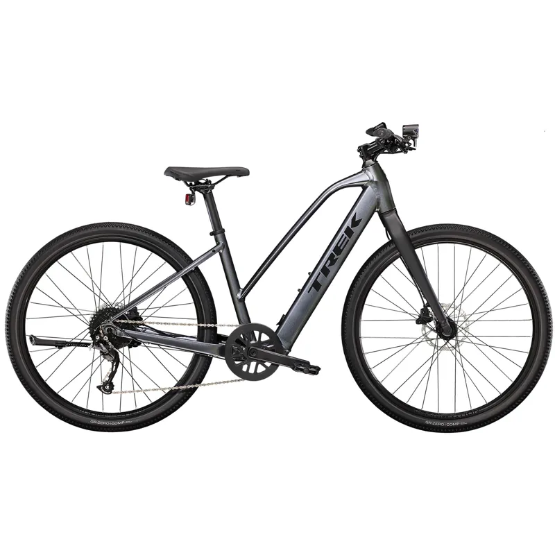 Trek Dual Sport+ 2 Stagger Hybrid eBike in Galactic Grey