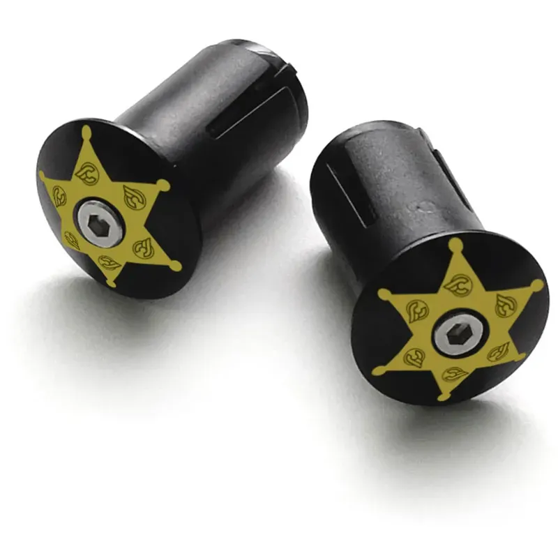 Cinelli Bar End Expander Plugs in Yellow