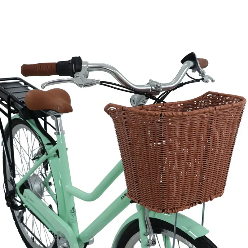 Dawes Elegance Low Step Electric Hybrid Bike in Mint Green-2