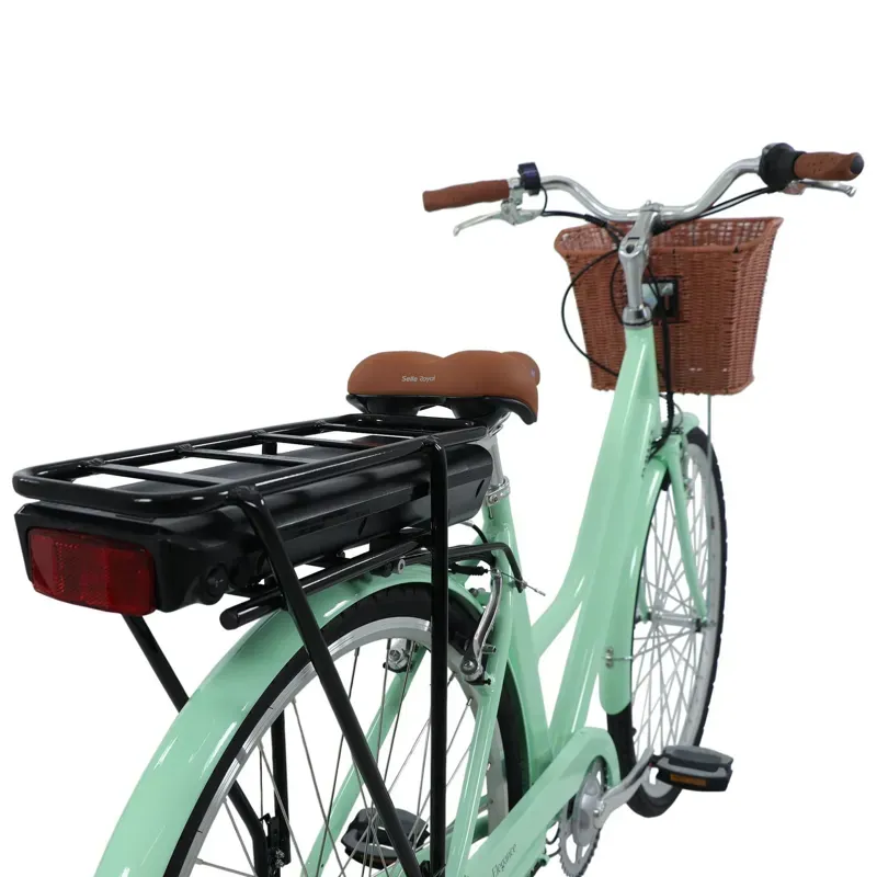 Dawes Elegance Low Step Electric Hybrid Bike in Mint Green-3