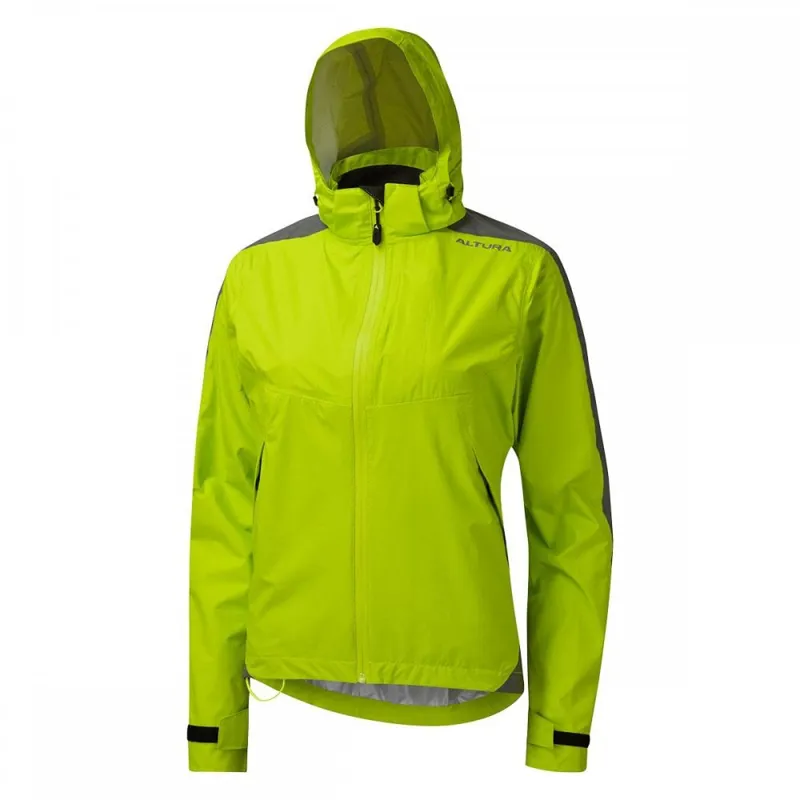 Altura Nightvision Typhoon Women's Waterproof Jacket in Lime