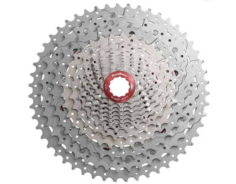 Sunrace and Sturmey Archer 11-51t 12 Speed MTB Cassette in Silver