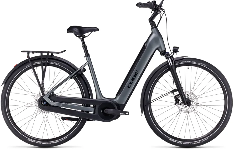 Cube Supreme Hybrid Pro 500 Electric Bike in Flash Grey/Black