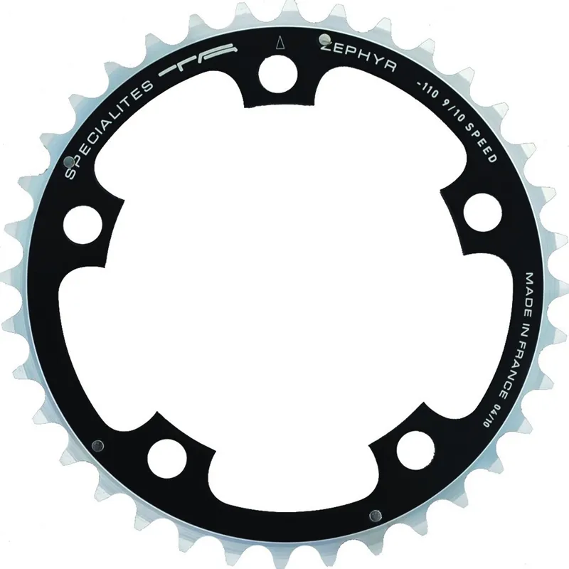 TA Zephyr 110-pcd 9/10-speed 5-arm Middle/Outer Chainring in Black