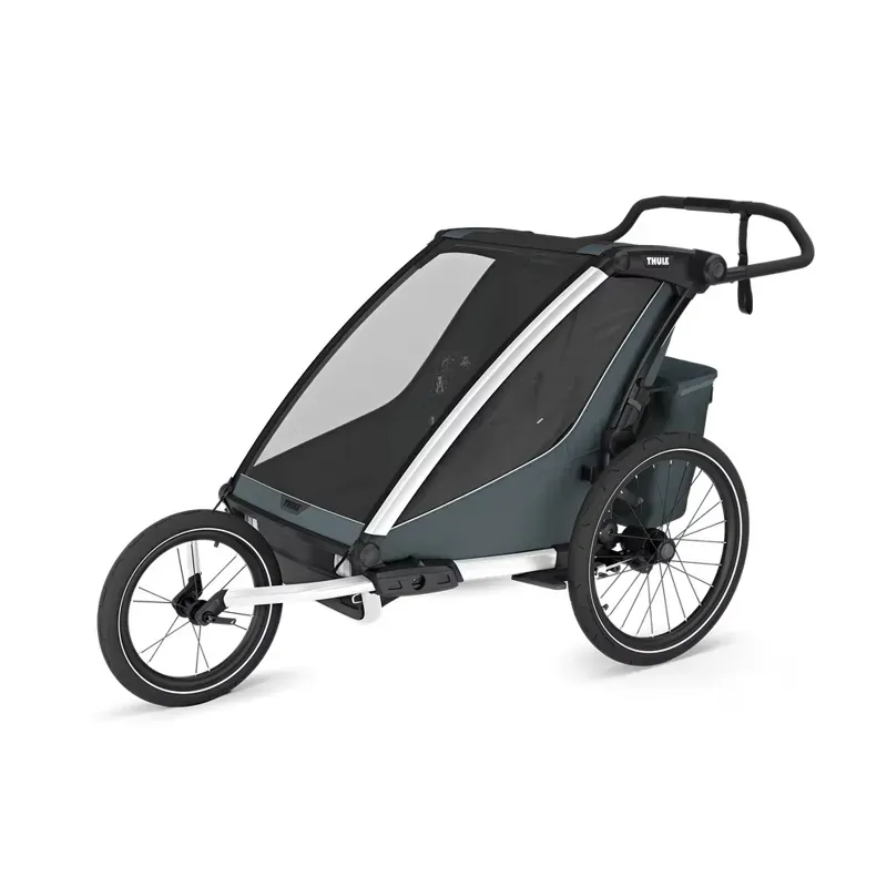 Thule Chariot Cross 2 Double Child Carrier in Dark Slate Grey-4