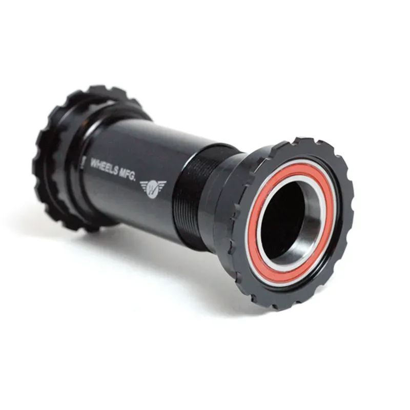 Wheels Manufacturing PF30 Threaded ABEC-3 Bearing Bottom Bracket in Black
